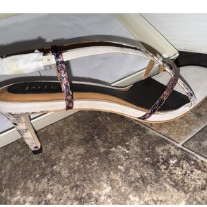 Joie Strappy Heels - Cream and Black